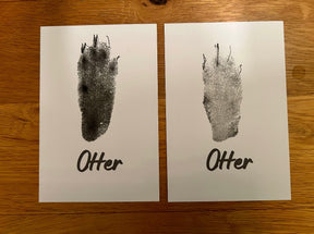 Personalised Otter Pet Paw Print